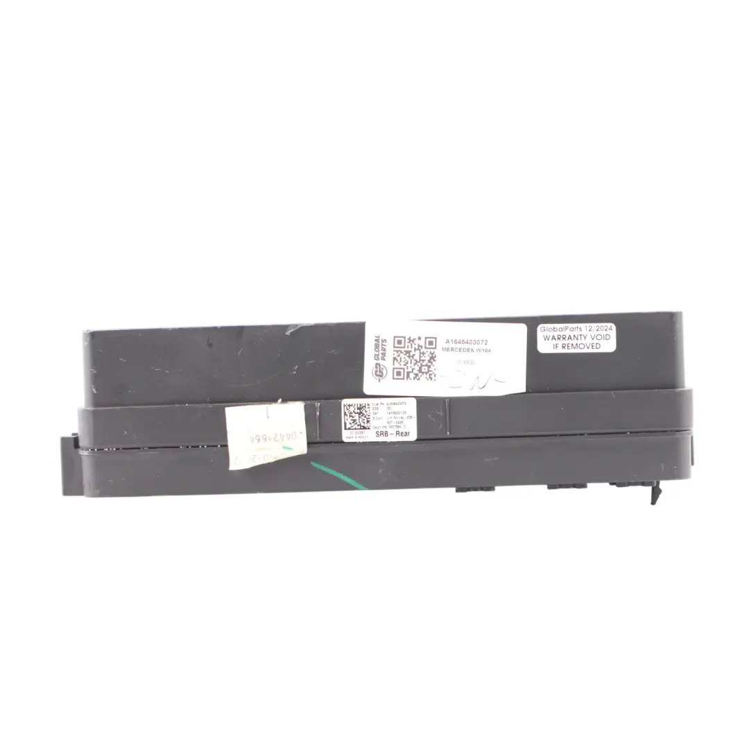 Module De Relais De Fusibles Arrière SRB pour Mercedes ML W164 à propos du numéro de pièce A1645403072 Mercedes ML W164 Module De Relais De Fusibles Arrière SRB - SKU A1645403072 - Numéro de pièce A1645403072