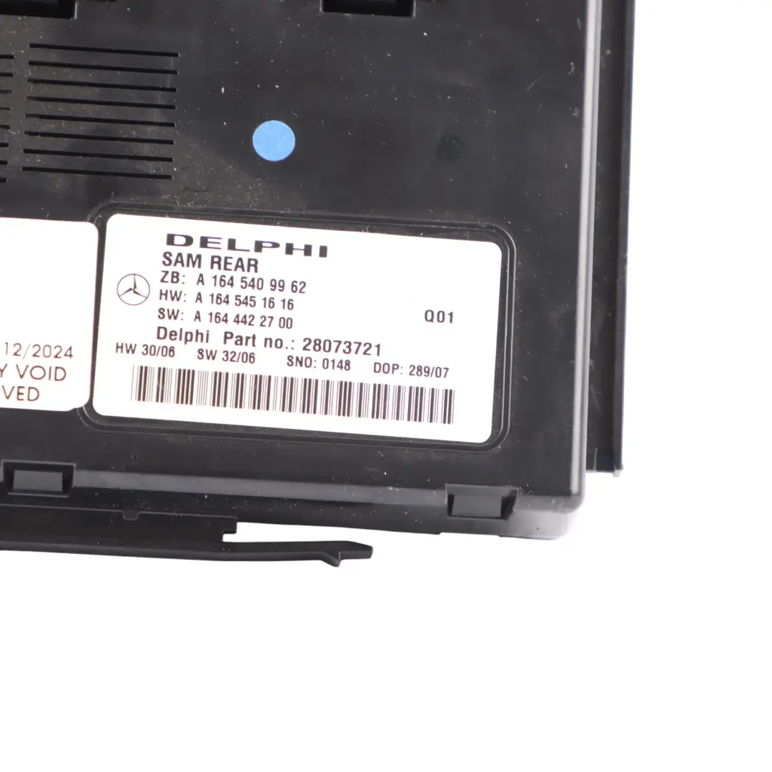SAM Module Mercedes W164 W251 X164 Control Unit Fuse Relay Box Rear to with Part number A1645409962 SAM Module Mercedes W164 W251 X164 Control Unit Fuse Relay Box Rear - SKU A1645409962 - Part number A1645409962