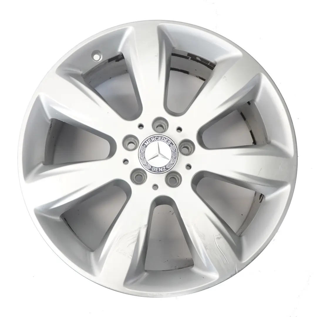 Alloy Rim 19" 8.5J ET:59 7 Spoke to Mercedes ML W166 Silver Wheel with Part number A1664010802 Mercedes ML W166 Silver Wheel Alloy Rim 19" 8.5J ET:59 7 Spoke - SKU A1664010802-2 - Part number A1664010802