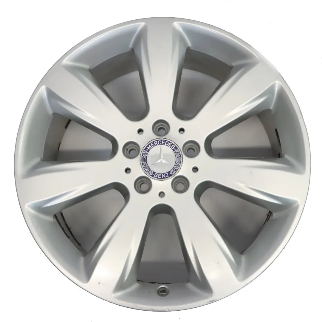 Alloy Rim 19" 8.5J ET:59 7 Spoke to Mercedes ML W166 Silver Wheel with Part number A1664010802 Mercedes ML W166 Silver Wheel Alloy Rim 19" 8.5J ET:59 7 Spoke - SKU A1664010802-3 - Part number A1664010802