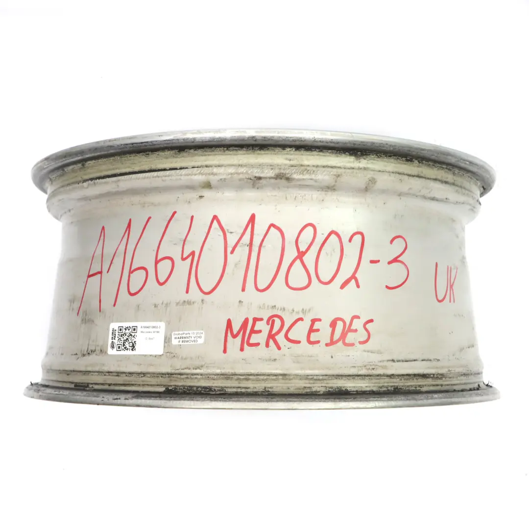 Alloy Rim 19" 8.5J ET:59 7 Spoke to Mercedes ML W166 Silver Wheel with Part number A1664010802 Mercedes ML W166 Silver Wheel Alloy Rim 19" 8.5J ET:59 7 Spoke - SKU A1664010802-3 - Part number A1664010802