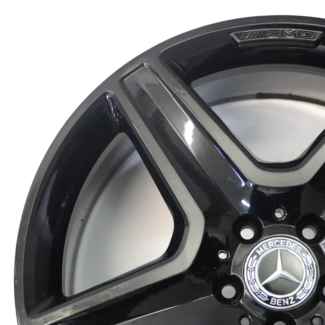 Alloy Wheel Rim 20" 5 Spoke 9J ET:57 to Mercedes ML W166 AMG Black with Part number A1664012002 Mercedes ML W166 AMG Black Alloy Wheel Rim 20" 5 Spoke 9J ET:57 - SKU A1664012002-4 - Part number A1664012002