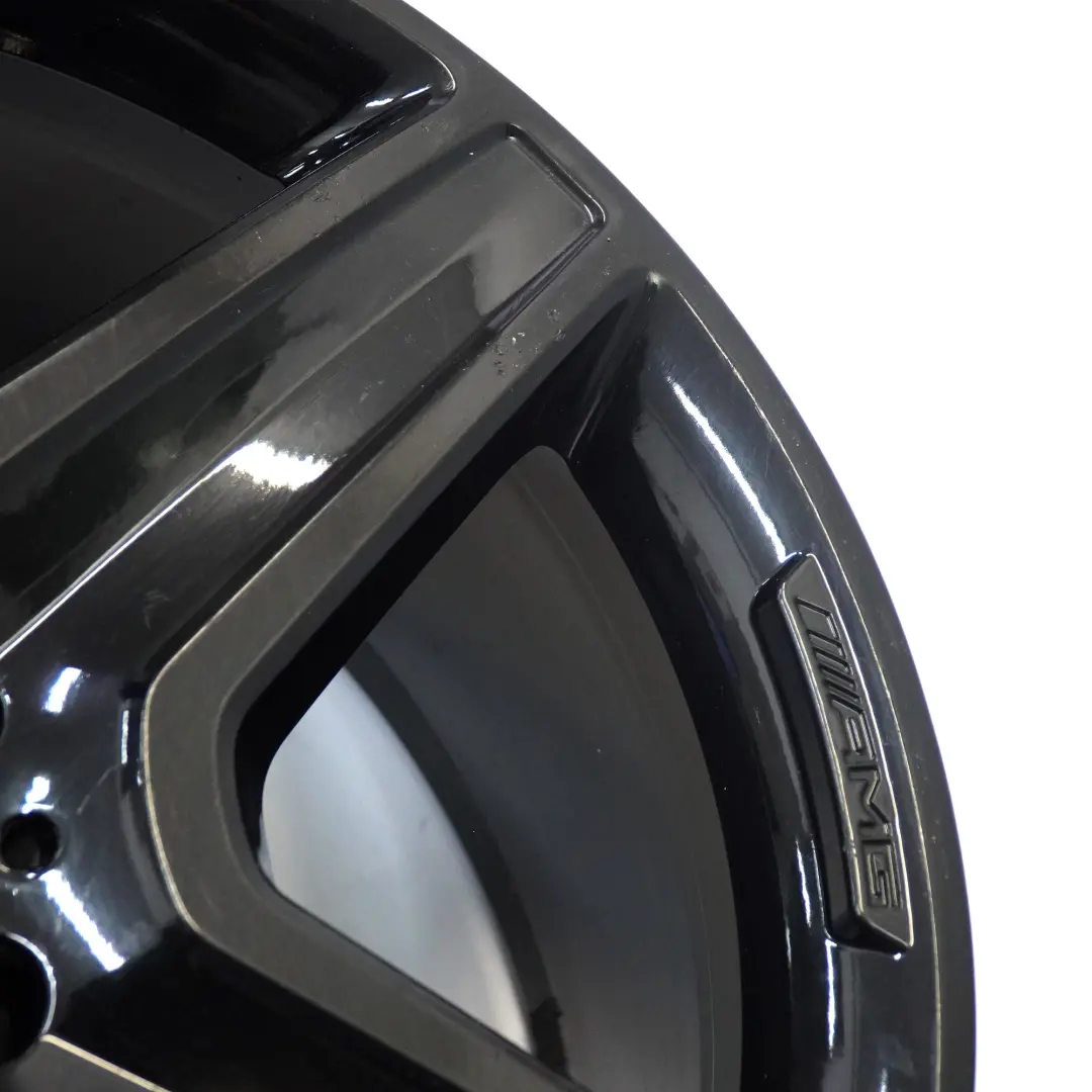 Alloy Wheel Rim 20" 5 Spoke 9J ET:57 to Mercedes ML W166 AMG Black with Part number A1664012002 Mercedes ML W166 AMG Black Alloy Wheel Rim 20" 5 Spoke 9J ET:57 - SKU A1664012002-4 - Part number A1664012002