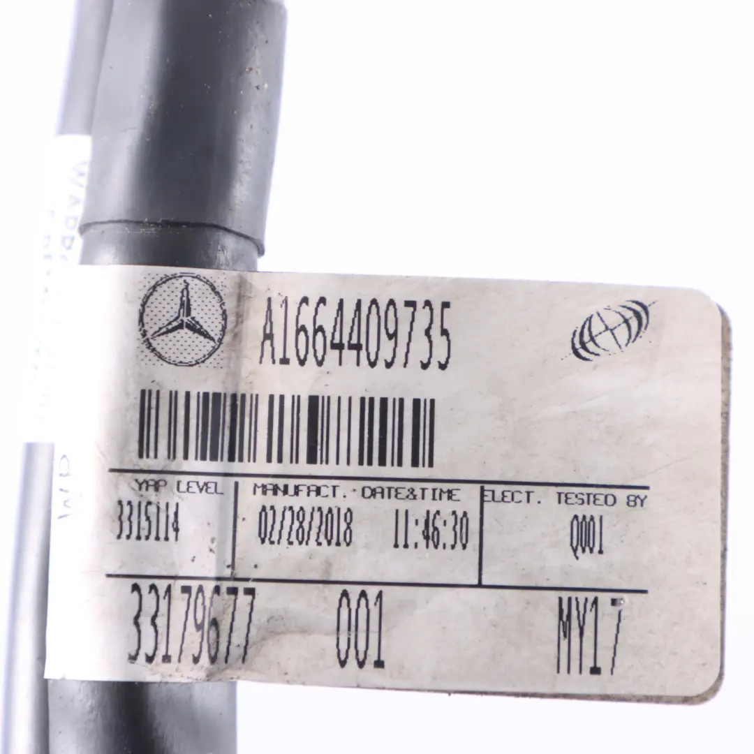 Batterie Kabel Lichtmaschine Anlasser Verkabelung für Mercedes ML W166 mit Teilenummer A1664409735 Mercedes ML W166 Batterie Kabel Lichtmaschine Anlasser Verkabelung - SKU A1664409735 - Teilenummer A1664409735