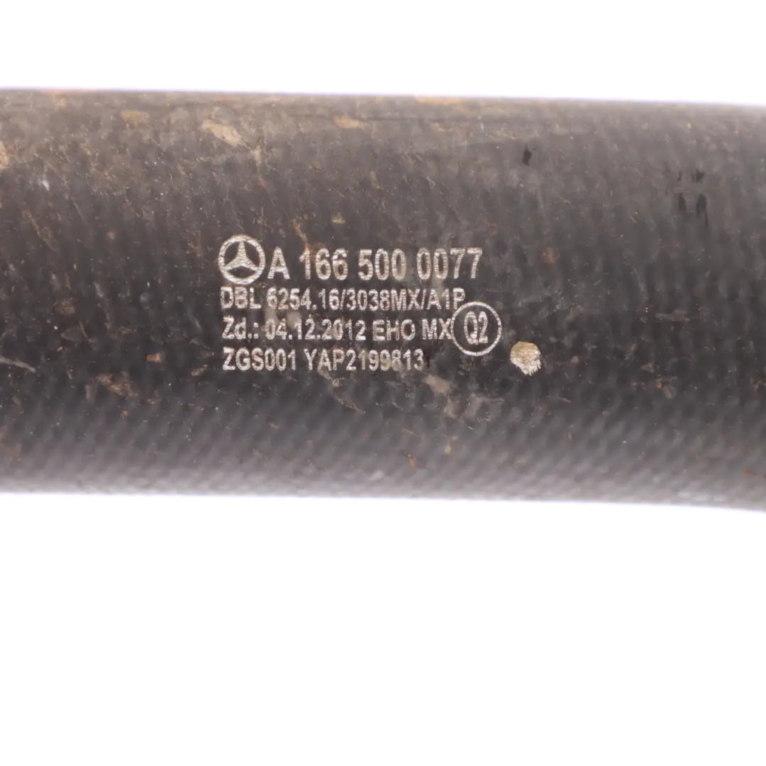 Water Coolant Hose Pipe Line Tube to Mercedes W166 Engine with Part number A1665000077 Mercedes W166 Engine Water Coolant Hose Pipe Line Tube - SKU A1665000077 - Part number A1665000077