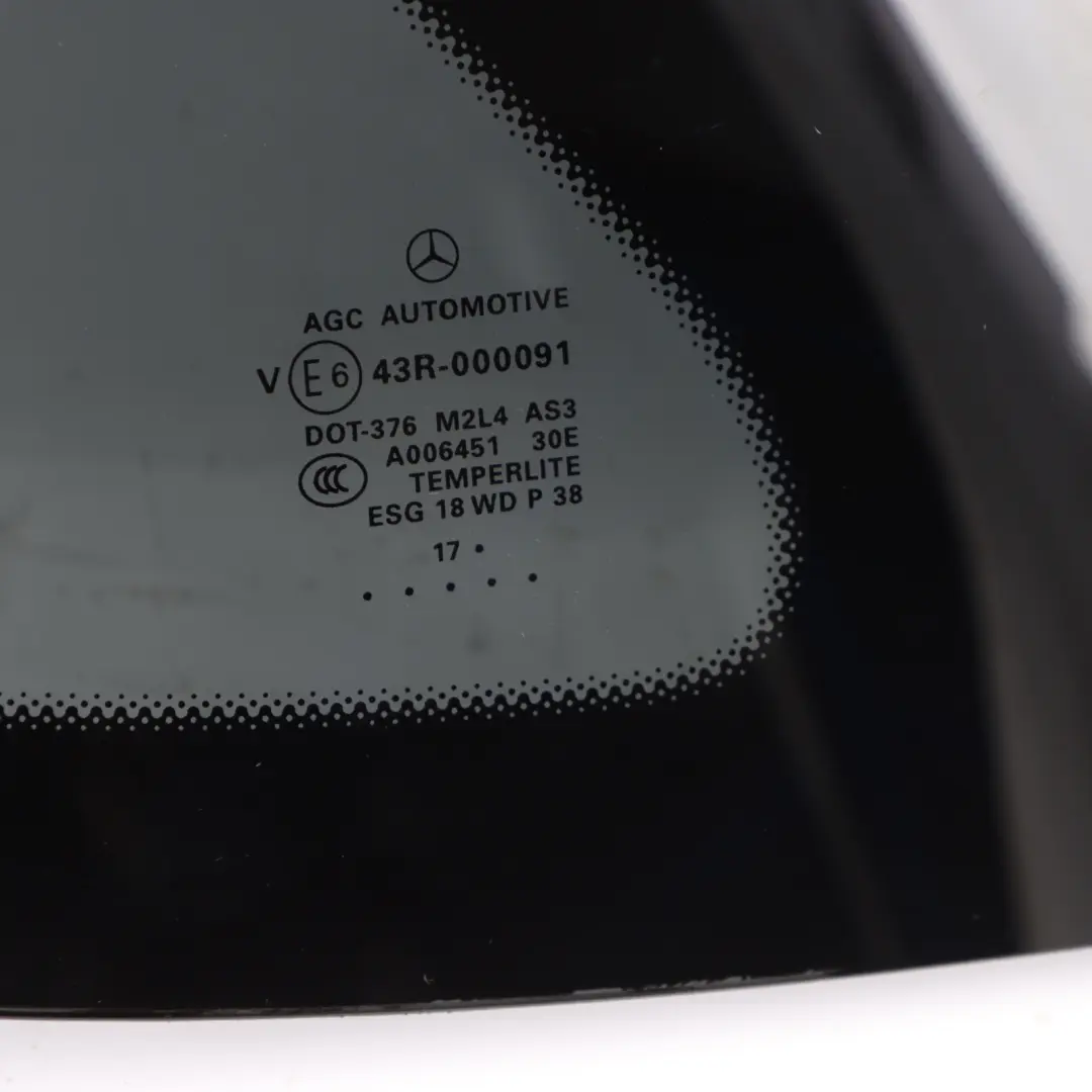 Quarter Side Window Glass Left N/S AS3 to Mercedes W166 Rear with Part number A1666702312 Mercedes W166 Rear Quarter Side Window Glass Left N/S AS3 - SKU A1666702312-1 - Part number A1666702312
