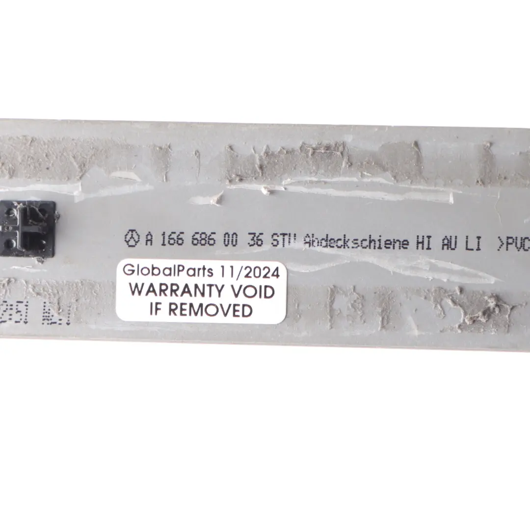 Door Sill Rear Left N/S Trim Entrance Cover Step Plate to Mercedes W166 with Part number A1666860036 Mercedes W166 Door Sill Rear Left N/S Trim Entrance Cover Step Plate - SKU A1666860036 - Part number A1666860036