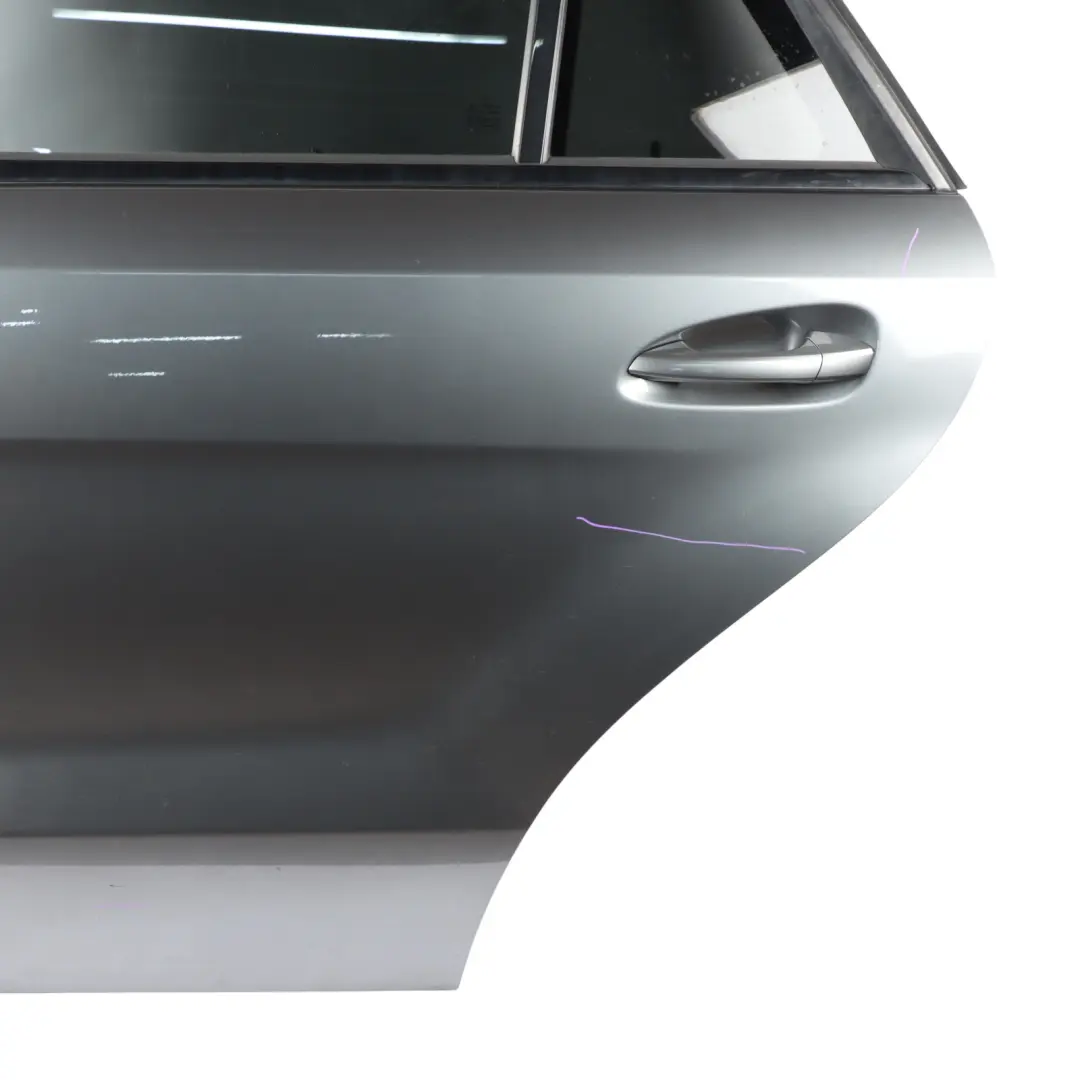 Door Rear Left N/S Selenite Grey Metallic - 992 to Mercedes ML W166 with Part number A1667300105 Mercedes ML W166 Door Rear Left N/S Selenite Grey Metallic - 992 - SKU A1667300105-SEL - Part number A1667300105