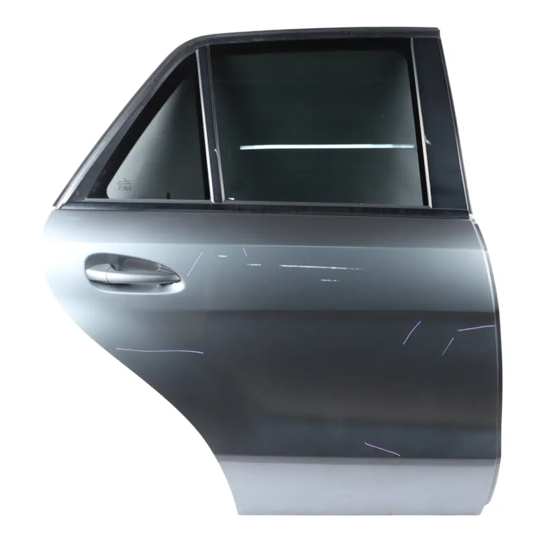 Door Rear Right O/S Selenite Grey Metallic - 992 to Mercedes ML W166 with Part number A1667300205 Mercedes ML W166 Door Rear Right O/S Selenite Grey Metallic - 992 - SKU A1667300205-SEL - Part number A1667300205