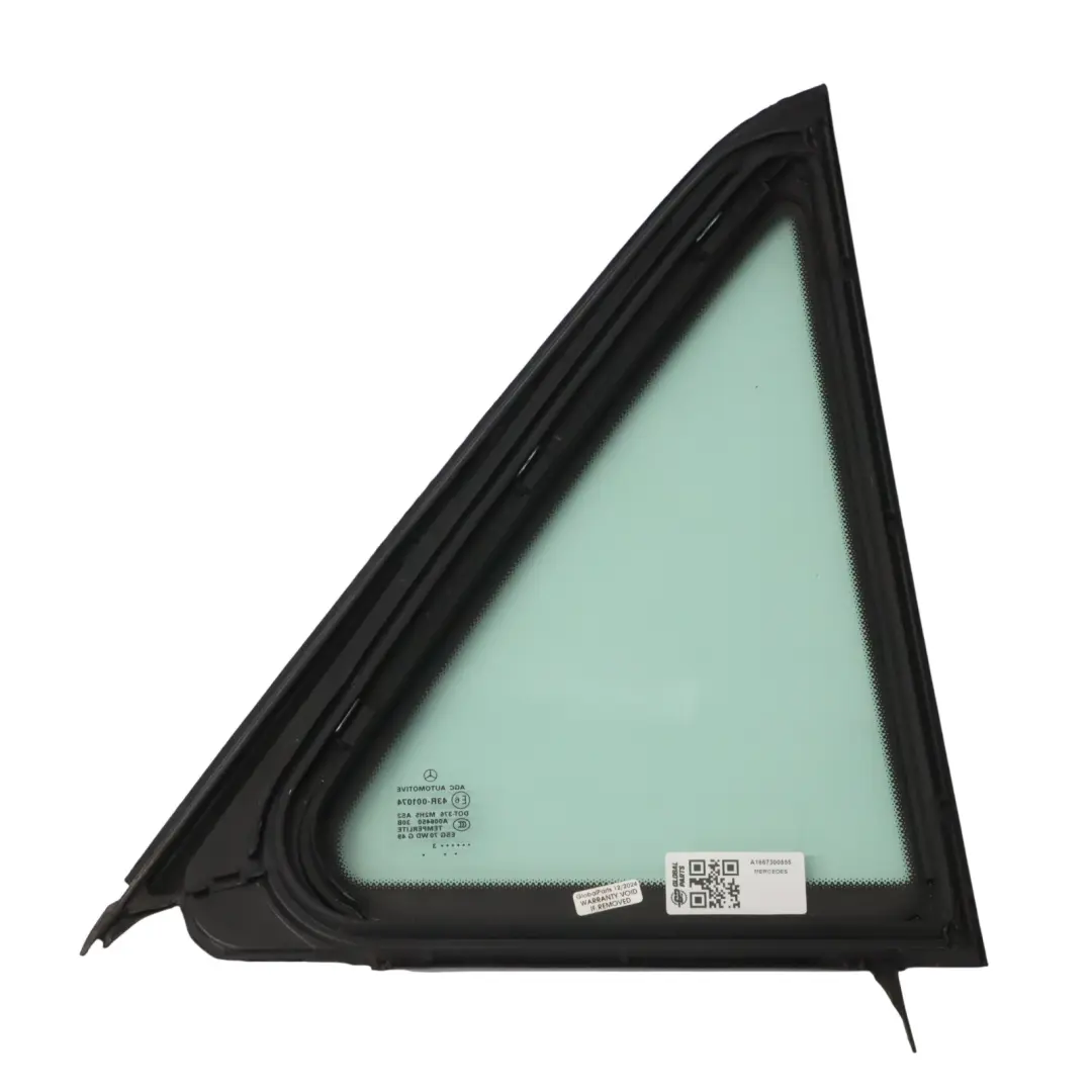 Mercedes ML W166 Glass Window Rear Door Left N/S Fixed AS2 - SKU A1667300555 - Part number A1667300555