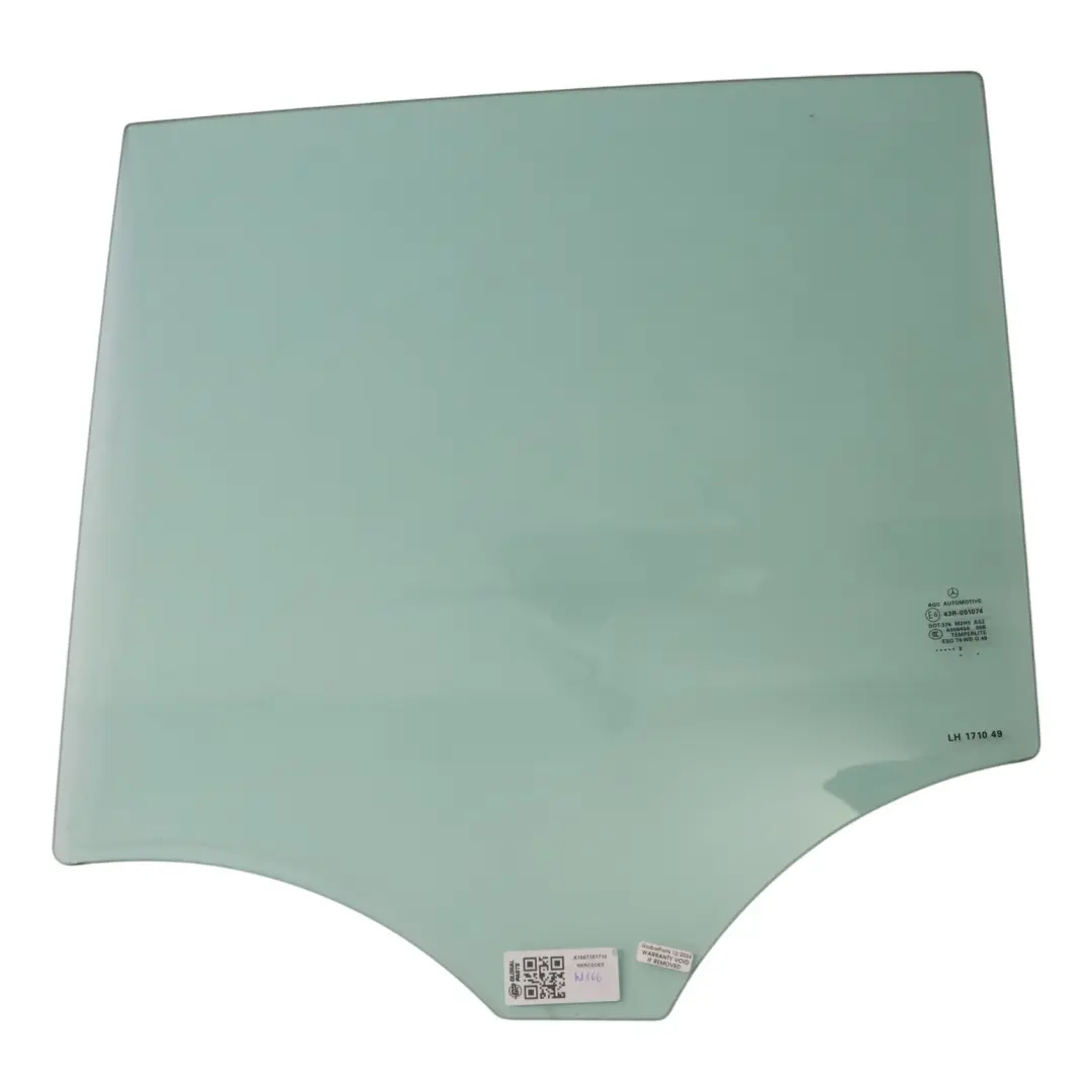 Vitrage Porte Arrière Gauche AS2 ESG pour Mercedes ML W166 à propos du numéro de pièce A1667351710 Mercedes ML W166 Vitrage Porte Arrière Gauche AS2 ESG - SKU A1667351710 - Numéro de pièce A1667351710