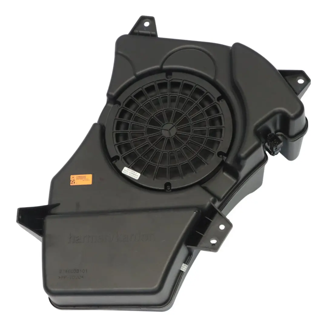 Subwoofer Harman / Kardon Altavoz trasero Bass Box para Mercedes ML W166 con número de pieza A1668202202 Mercedes ML W166 Subwoofer Harman / Kardon Altavoz trasero Bass Box - SKU A1668202202 - Número de pieza A1668202202