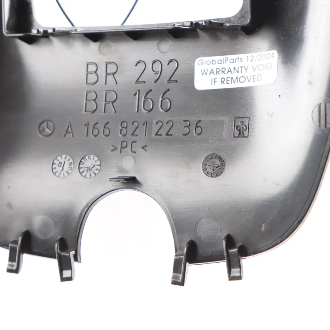 Mercedes W166 Interior Rear View Mirror Surround Trim Panel - SKU A1668212236 - Part number A1668212236