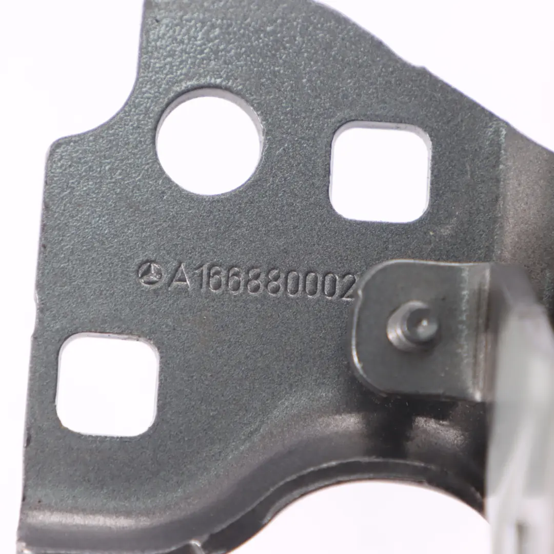 Bonnet Hood Hinge Front Left N/S Selenite Grey Metallic - 992 to Mercedes ML W166 with Part number A1668800028 Mercedes ML W166 Bonnet Hood Hinge Front Left N/S Selenite Grey Metallic - 992 - SKU A1668800028-SEL - Part number A1668800028