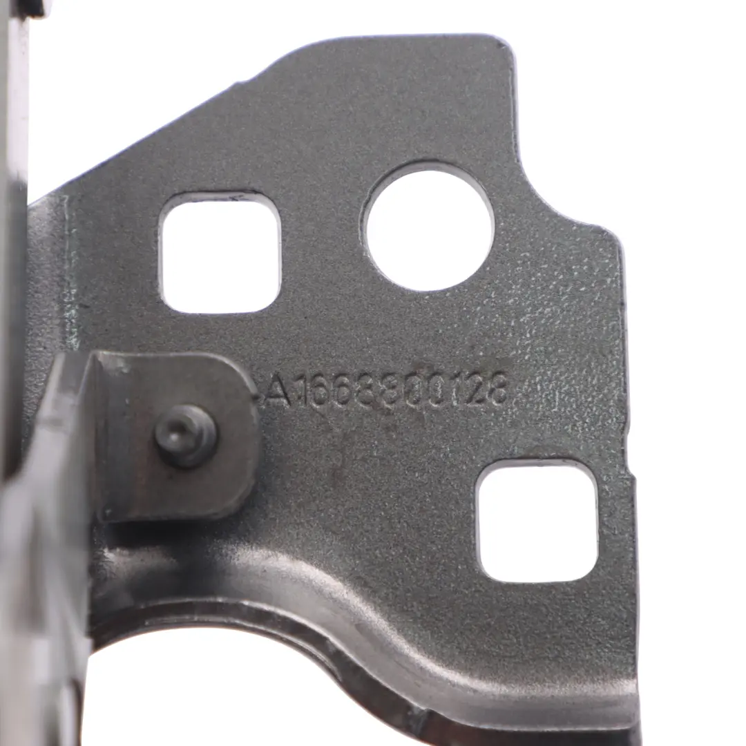 Mercedes W166 Bonnet Hood Hinge Front Right O/S Selenite Grey Metallic - 992 - SKU A1668800128-SEL - Part number A1668800128