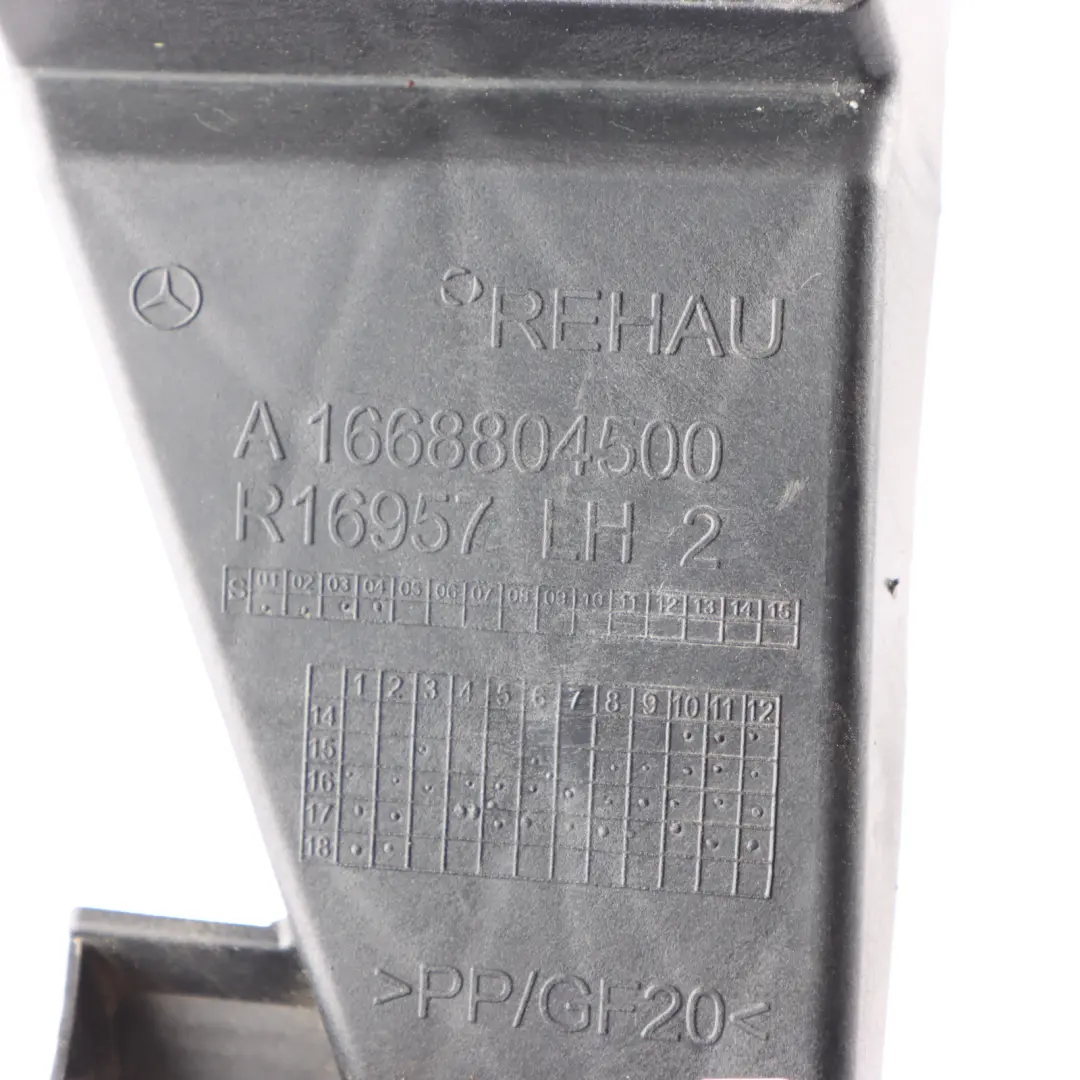 Parachoques Trasero Izquierdo Soporte De Montaje para Mercedes W166 C292 con número de pieza A1668804500 Mercedes W166 C292 Parachoques Trasero Izquierdo Soporte De Montaje - SKU A1668804500 - Número de pieza A1668804500