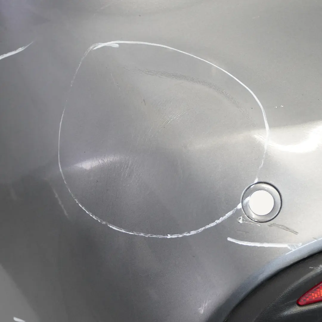 Bumper Rear Trim Panel Covering Selenite Grey Metallic - 992 to Mercedes W166 with Part number A1668851038 Mercedes W166 Bumper Rear Trim Panel Covering Selenite Grey Metallic - 992 - SKU A1668851038-SEL - Part number A1668851038