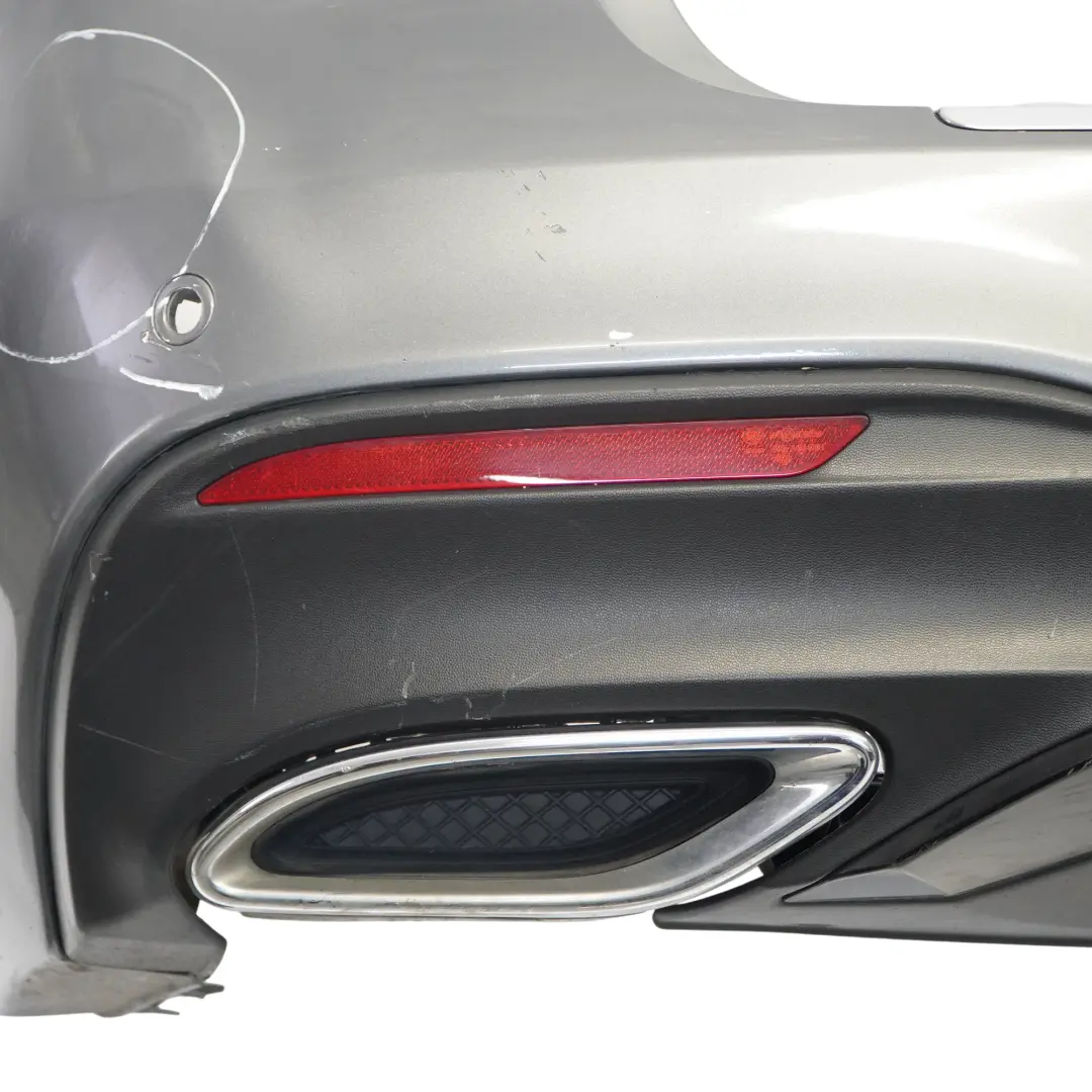 Bumper Rear Trim Panel Covering Selenite Grey Metallic - 992 to Mercedes W166 with Part number A1668851038 Mercedes W166 Bumper Rear Trim Panel Covering Selenite Grey Metallic - 992 - SKU A1668851038-SEL - Part number A1668851038