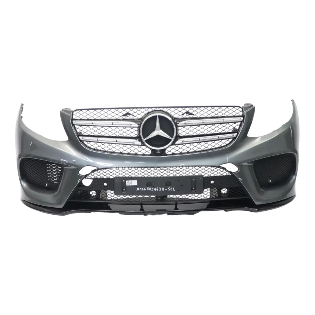 Mercedes W166 Front Bumper AMG Trim Panel Cover Selenite Metallic - 992 - SKU A1668851638-SEL - Part number A1668851638