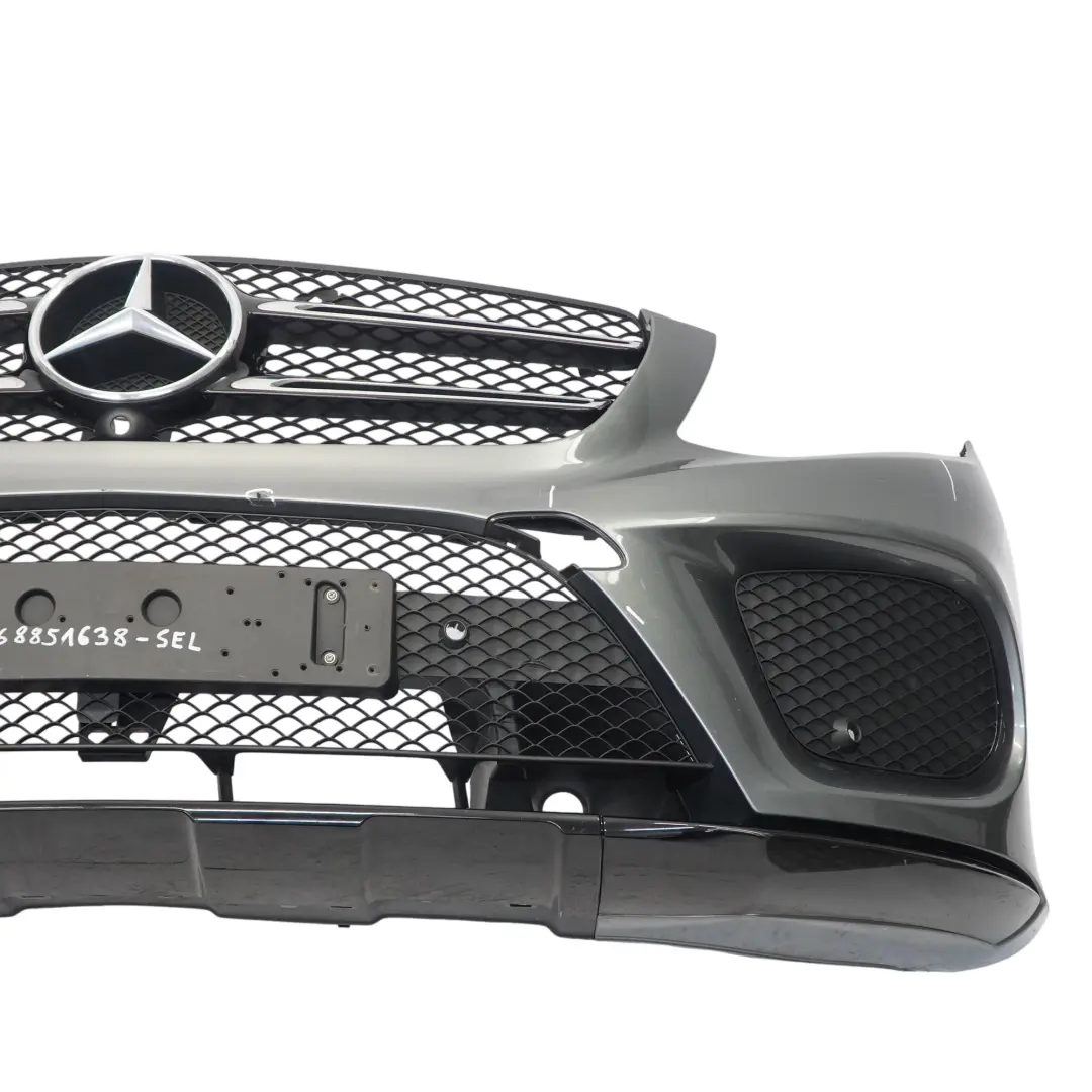 Front Bumper AMG Trim Panel Cover Selenite Metallic - 992 to Mercedes W166 with Part number A1668851638 Mercedes W166 Front Bumper AMG Trim Panel Cover Selenite Metallic - 992 - SKU A1668851638-SEL - Part number A1668851638