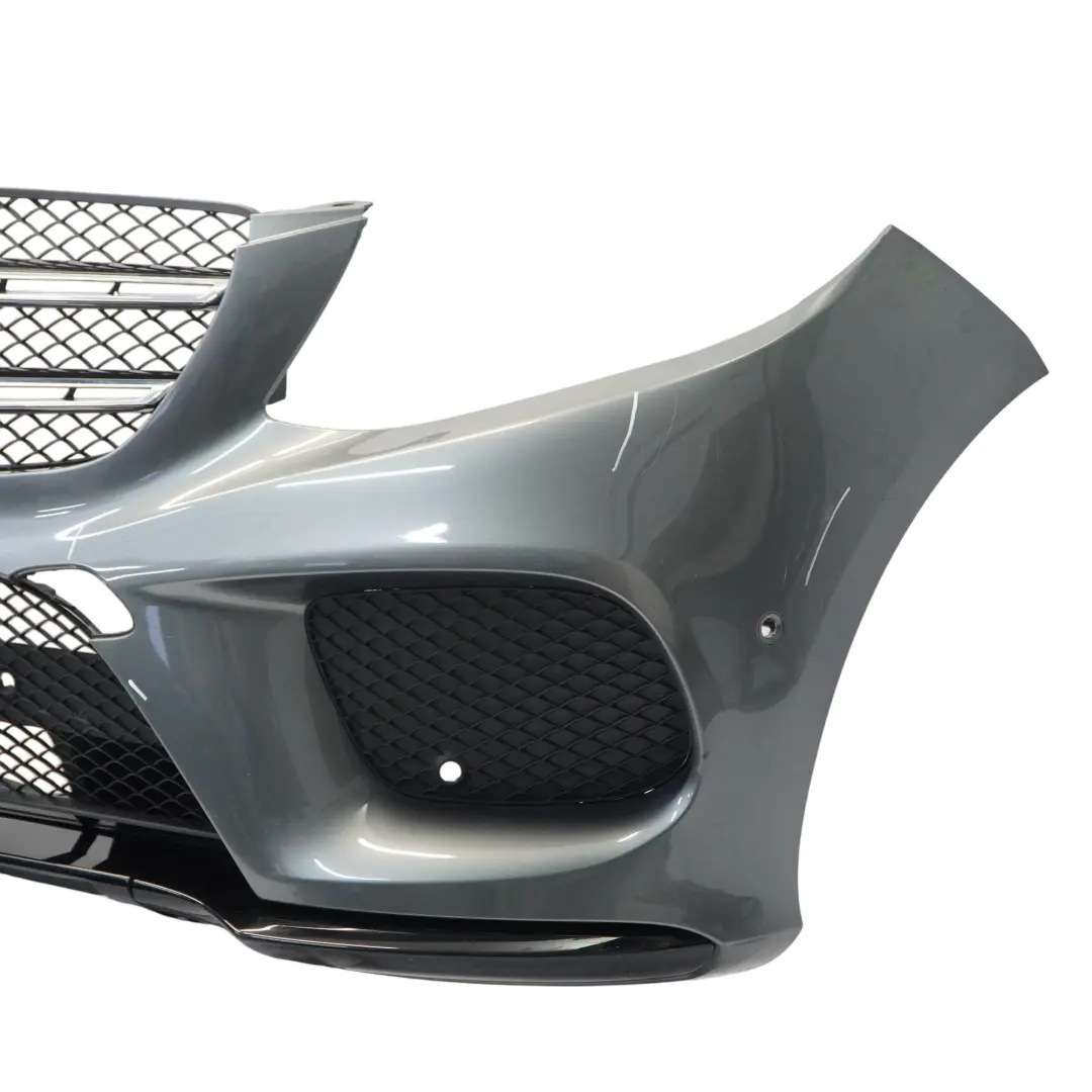 Front Bumper AMG Trim Panel Cover Selenite Metallic - 992 to Mercedes W166 with Part number A1668851638 Mercedes W166 Front Bumper AMG Trim Panel Cover Selenite Metallic - 992 - SKU A1668851638-SEL - Part number A1668851638