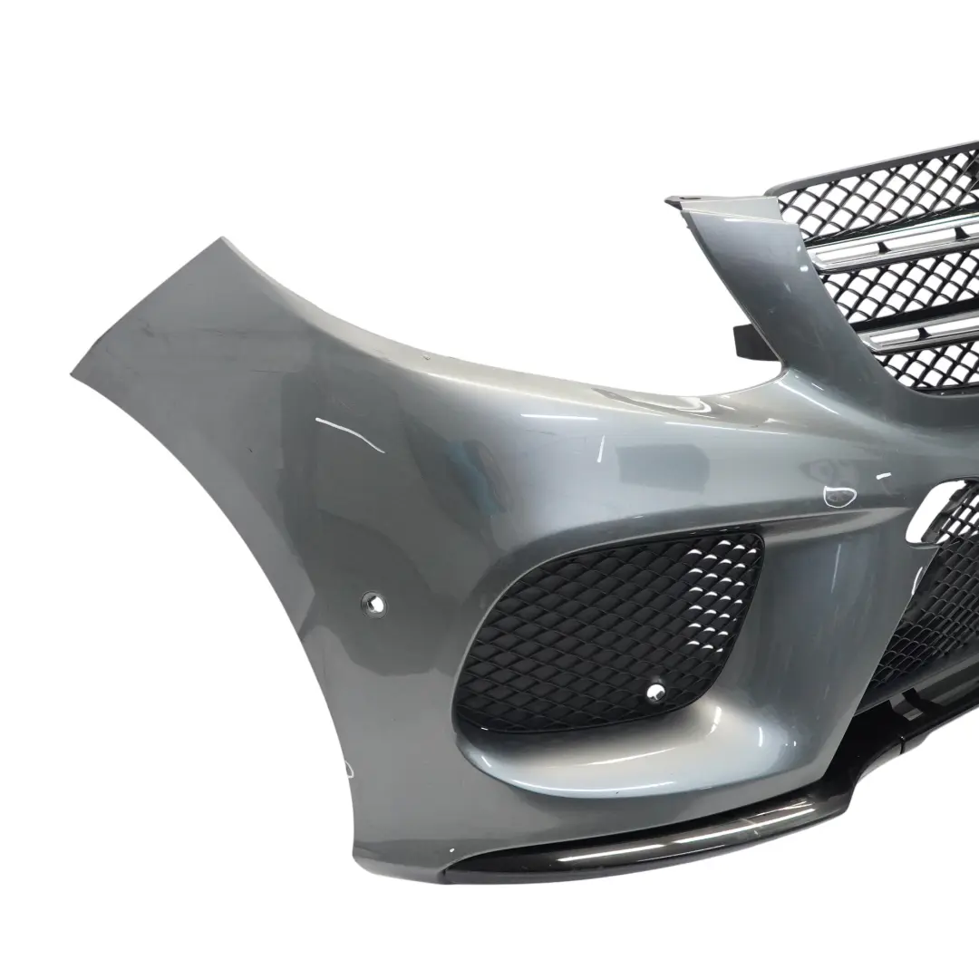 Front Bumper AMG Trim Panel Cover Selenite Metallic - 992 to Mercedes W166 with Part number A1668851638 Mercedes W166 Front Bumper AMG Trim Panel Cover Selenite Metallic - 992 - SKU A1668851638-SEL - Part number A1668851638