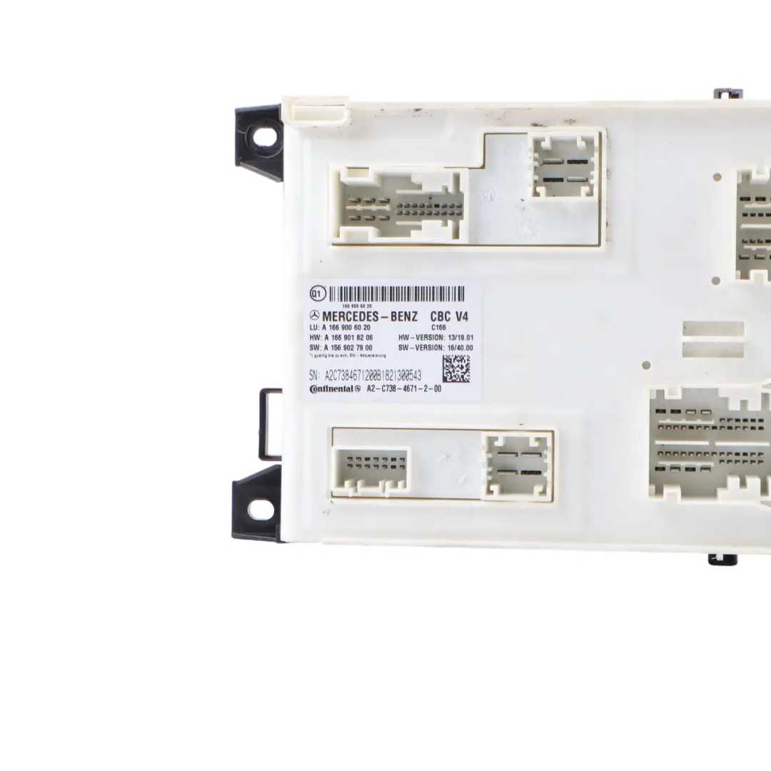 Moduł Sterownik SAM BCM CBC V4 ECU do Mercedes W166 o numerze A1669006020 Mercedes W166 Moduł Sterownik SAM BCM CBC V4 ECU - SKU A1669006020 - Numer Części A1669006020
