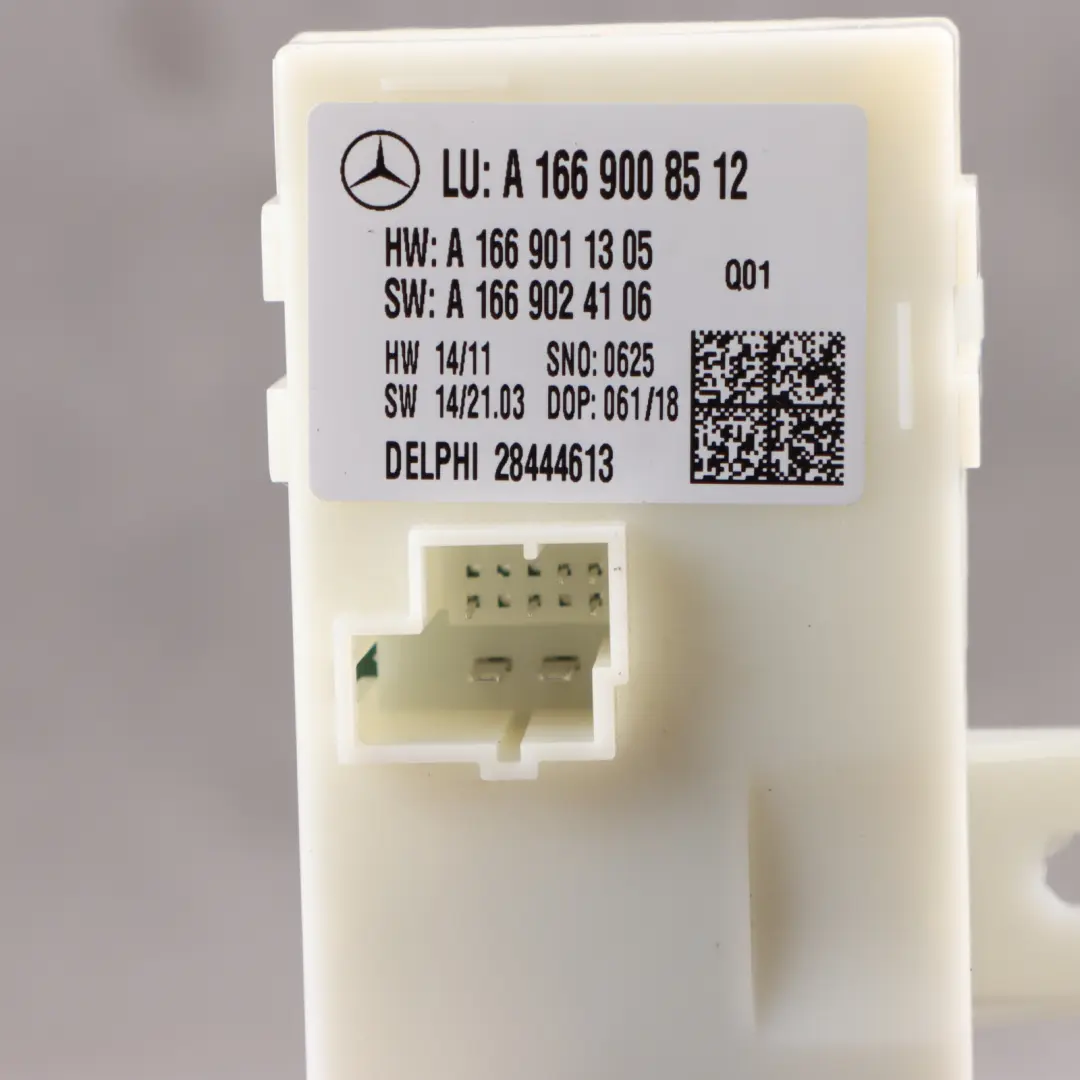 Trunk Control Module Unit to Mercedes GLE 250 AM Tailgate with Part number A1669008512 Mercedes GLE 250 AM Tailgate Trunk Control Module Unit - SKU A1669008512 - Part number A1669008512