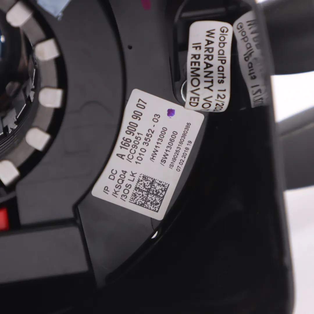 Scheibenwischer Tempomat Wählhebel Squib Ring für Mercedes ML W166 mit Teilenummer A1669009007 Mercedes ML W166 Scheibenwischer Tempomat Wählhebel Squib Ring - SKU A1669009007 - Teilenummer A1669009007