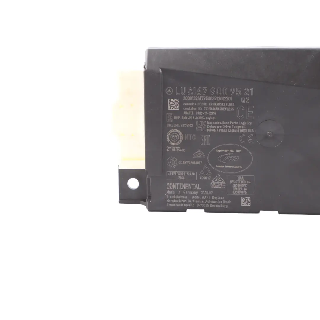 Keyless Entry ECU Control Module Unit to Mercedes W177 with Part number A1679009521 Mercedes W177 Keyless Entry ECU Control Module Unit - SKU A1679009521 - Part number A1679009521