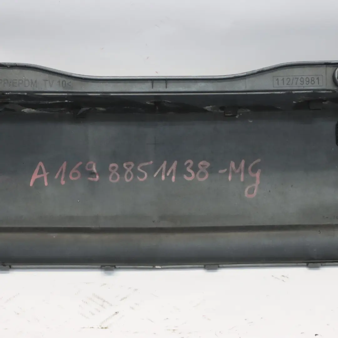 Bumper Sport Package Trim Panel Mountain Grey Metallic - 787 to Mercedes W245 Rear with Part number A1698851138 Mercedes W245 Rear Bumper Sport Package Trim Panel Mountain Grey Metallic - 787 - SKU A1698851138-MG - Part number A1698851138