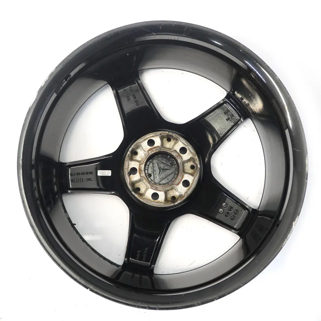 Front Black Alloy Wheel Rim 18" 7,5J ET:42 Mercedes SLK R172 AMG - SKU A1724012602-2 - Part number A1724012602