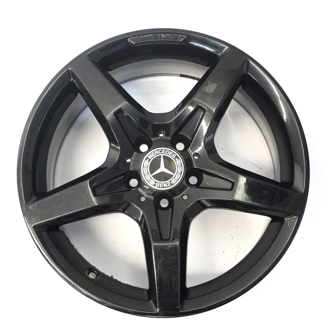 Front Black Alloy Wheel Rim 18" 7,5J ET:42 Mercedes SLK R172 AMG - SKU A1724012602-2 - Part number A1724012602
