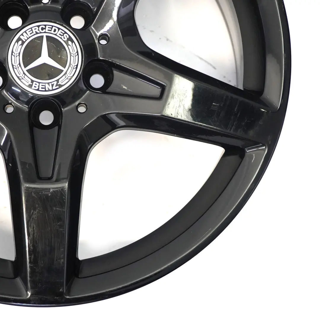 Front Black Alloy Wheel Rim 18" 7,5J ET:42 Mercedes SLK R172 AMG - SKU A1724012602-2 - Part number A1724012602