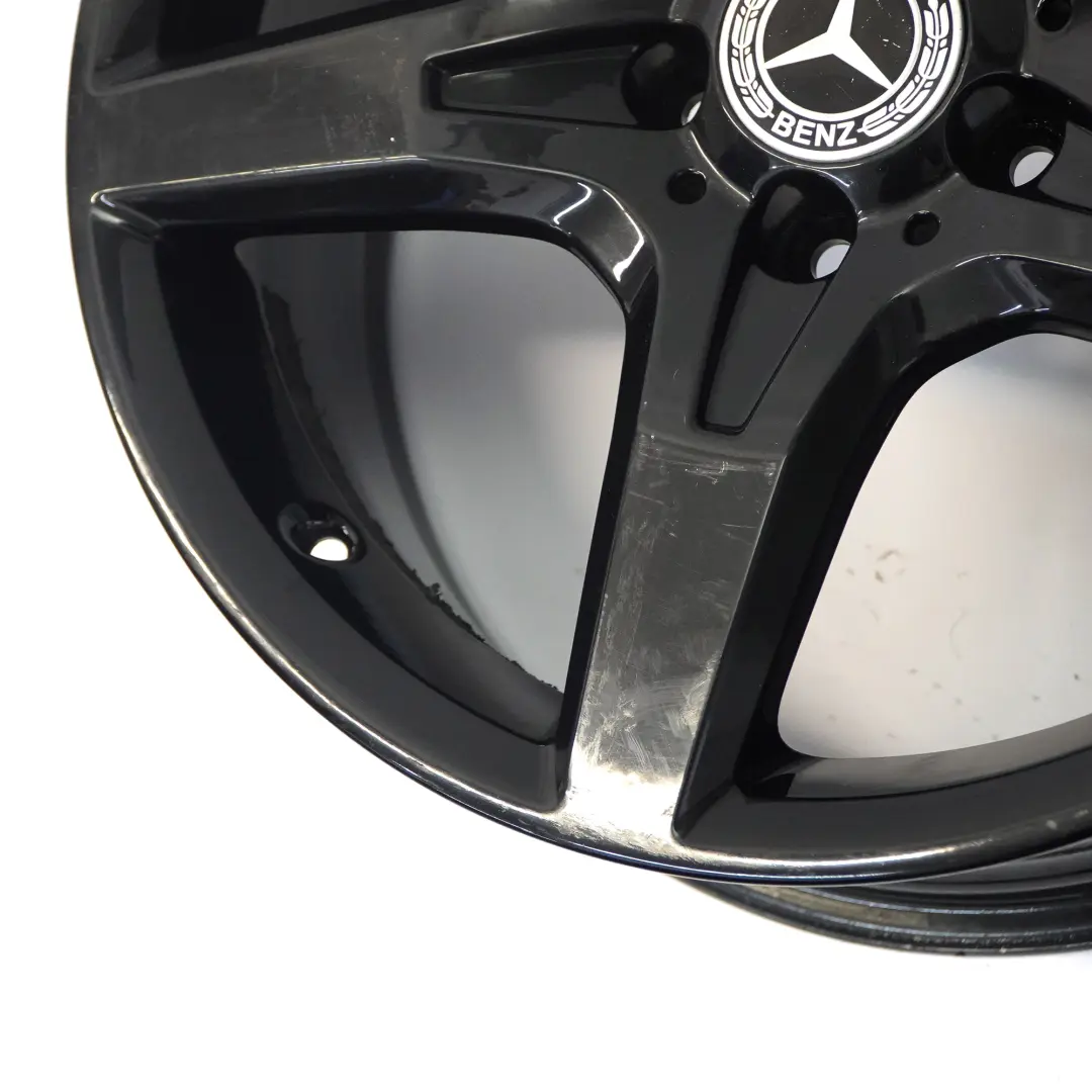Front Black Alloy Wheel Rim 18" 7,5J ET:42 Mercedes SLK R172 AMG - SKU A1724012602-2 - Part number A1724012602