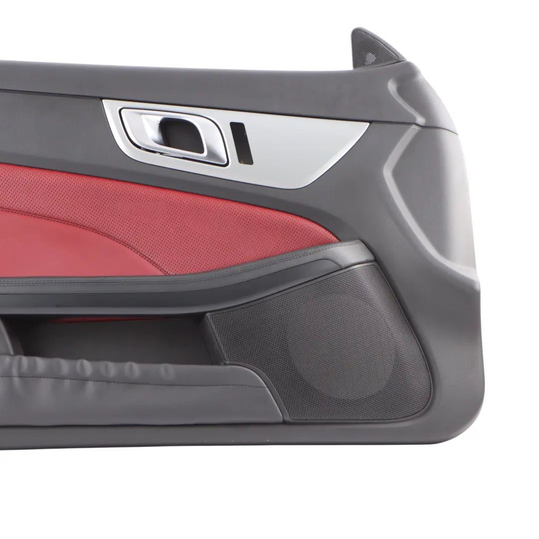 Mercedes SLK R172 Roadster Door Front Left N/S Card Panel Trim Black Bengal Red - SKU A1727209500 - Part number A1727209500