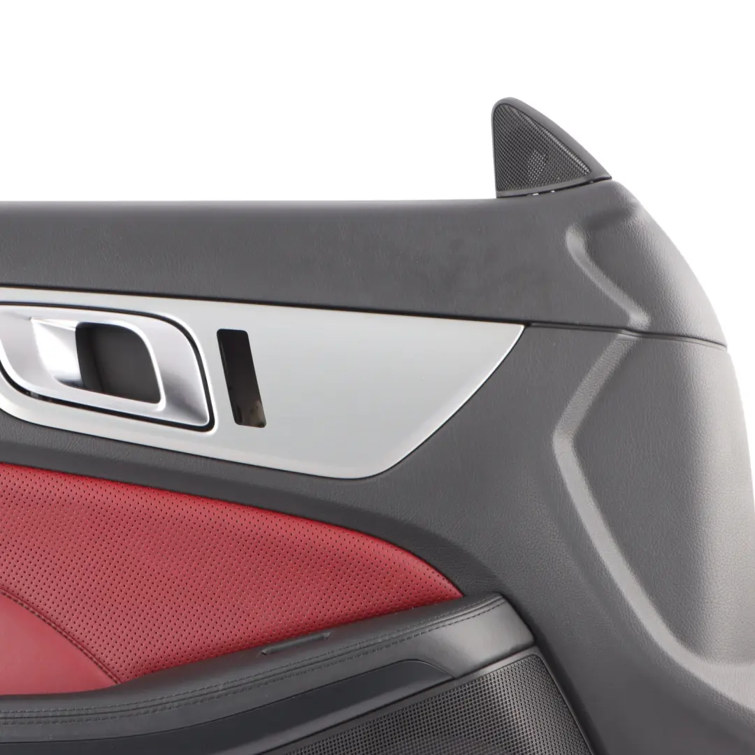 Mercedes SLK R172 Roadster Door Front Left N/S Card Panel Trim Black Bengal Red - SKU A1727209500 - Part number A1727209500