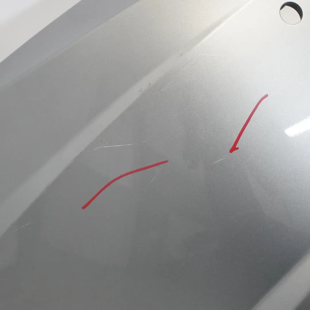 Bumper AMG Trim Panel Covering Palladium Silver - 792 to Mercedes SLK R172 Rear with Part number A1728851425 Mercedes SLK R172 Rear Bumper AMG Trim Panel Covering Palladium Silver - 792 - SKU A1728851425-PAL - Part number A1728851425