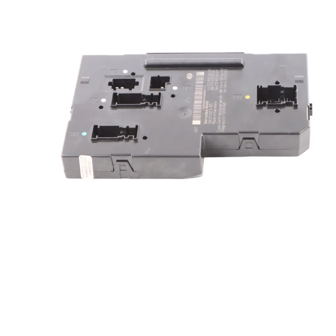 Fuse Box SAM Relay Control Unit Module to Mercedes SLK R172 Rear with Part number A1729002609 Mercedes SLK R172 Rear Fuse Box SAM Relay Control Unit Module - SKU A1729002609 - Part number A1729002609