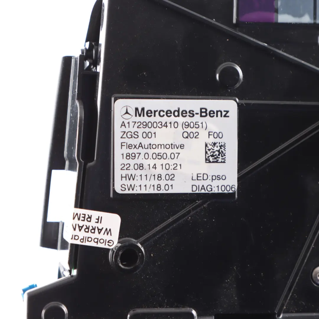 Mercedes SLK R172 Roadster Roof Lamp Light Sunglasses Storage Black - SKU A1729003410 - Part number A1729003410