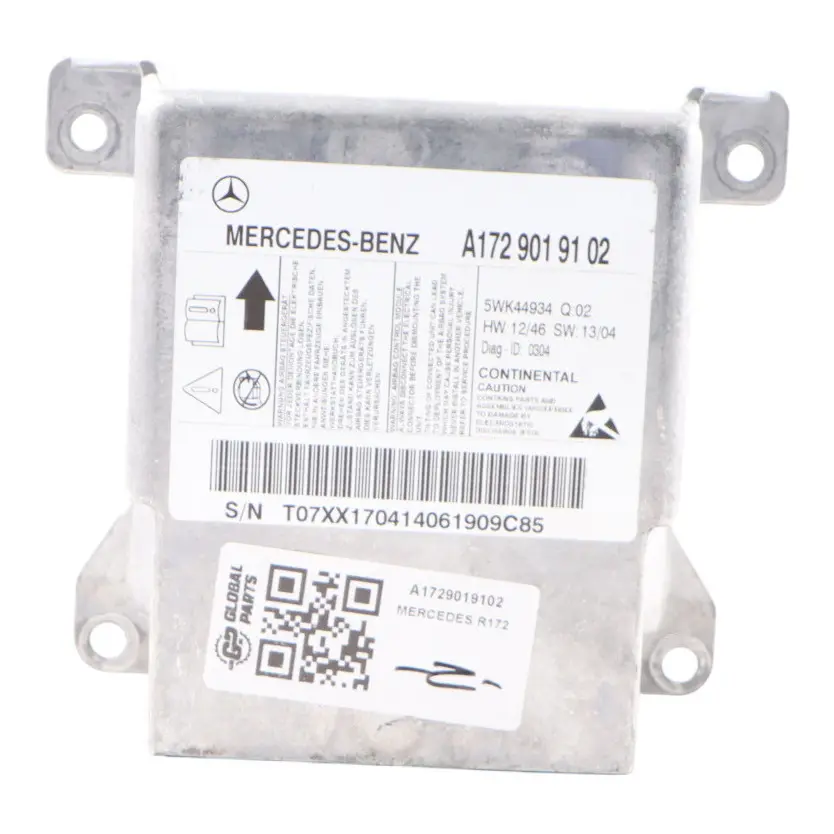 SRS Control Module Belt Tensioner Bag Sensor Unit 1729019102 to Mercedes SLK R172 with Part number A1729019102 Mercedes SLK R172 SRS Control Module Belt Tensioner Bag Sensor Unit 1729019102 - SKU A1729019102 - Part number A1729019102