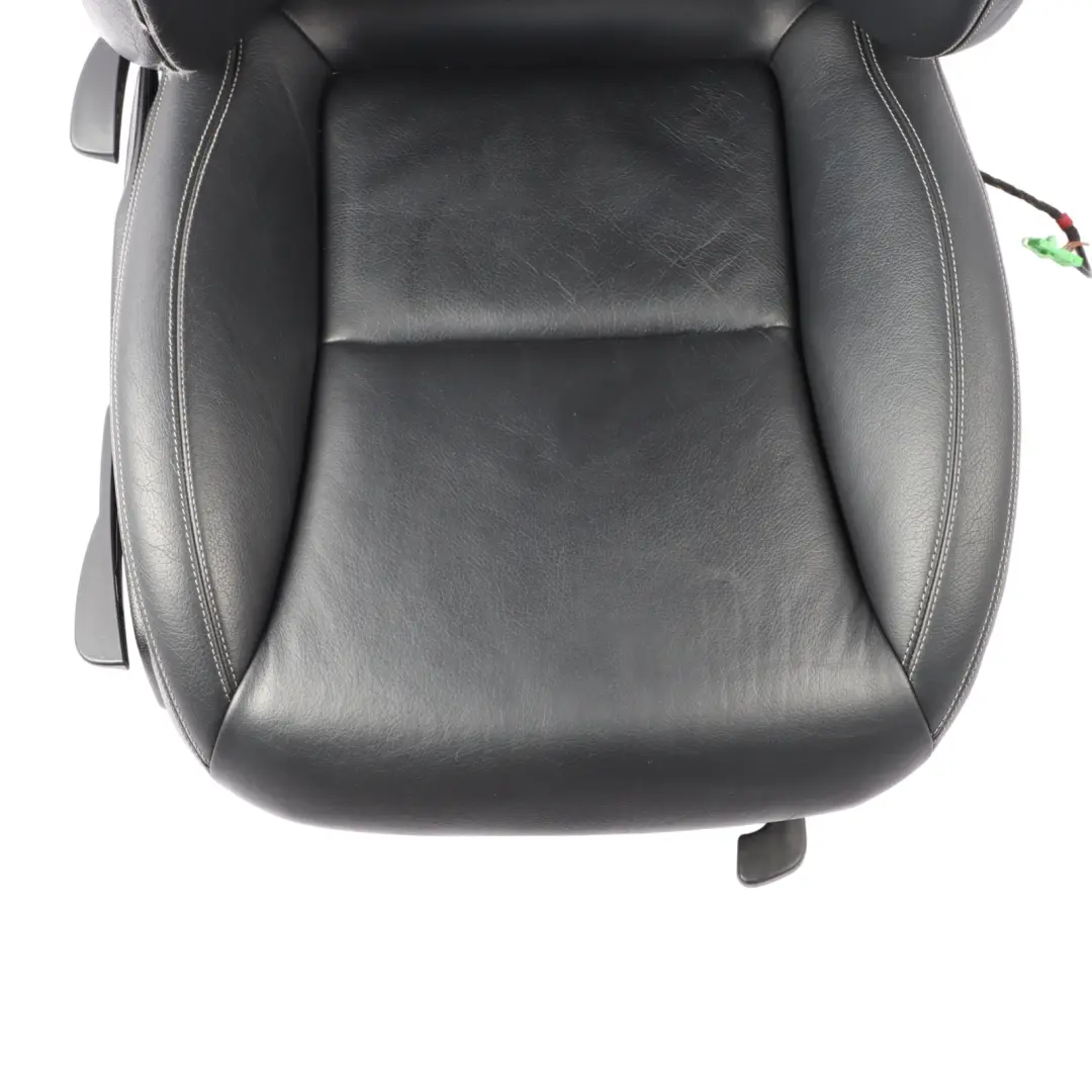 Front Right Seat O/S Black Leather Interior to Mercedes SLK R172 with Part number A1729100647 Mercedes SLK R172 Front Right Seat O/S Black Leather Interior - SKU A1729100647 - Part number A1729100647