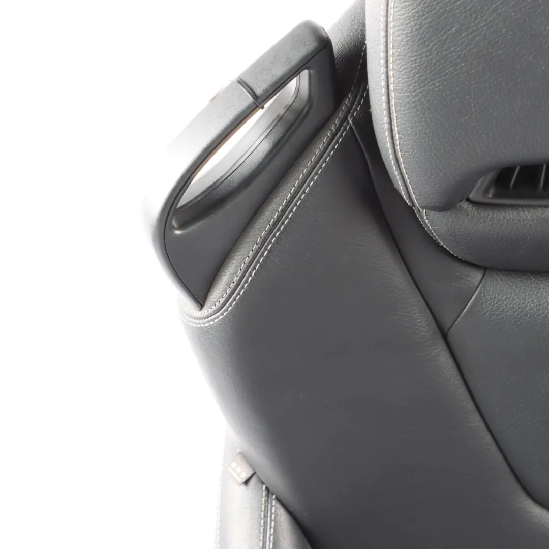 Front Right Seat O/S Black Leather Interior to Mercedes SLK R172 with Part number A1729100647 Mercedes SLK R172 Front Right Seat O/S Black Leather Interior - SKU A1729100647 - Part number A1729100647