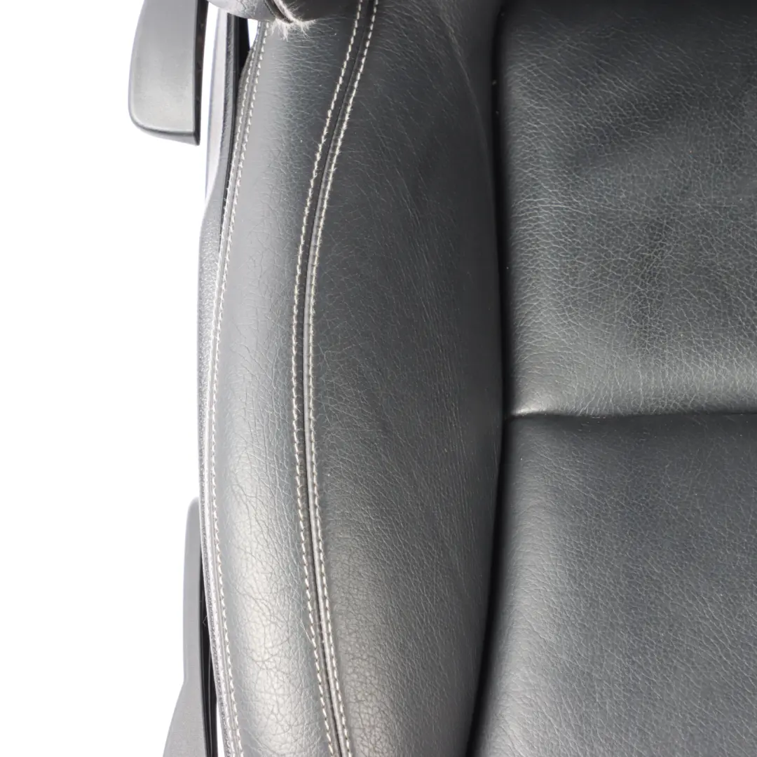 Front Right Seat O/S Black Leather Interior to Mercedes SLK R172 with Part number A1729100647 Mercedes SLK R172 Front Right Seat O/S Black Leather Interior - SKU A1729100647 - Part number A1729100647