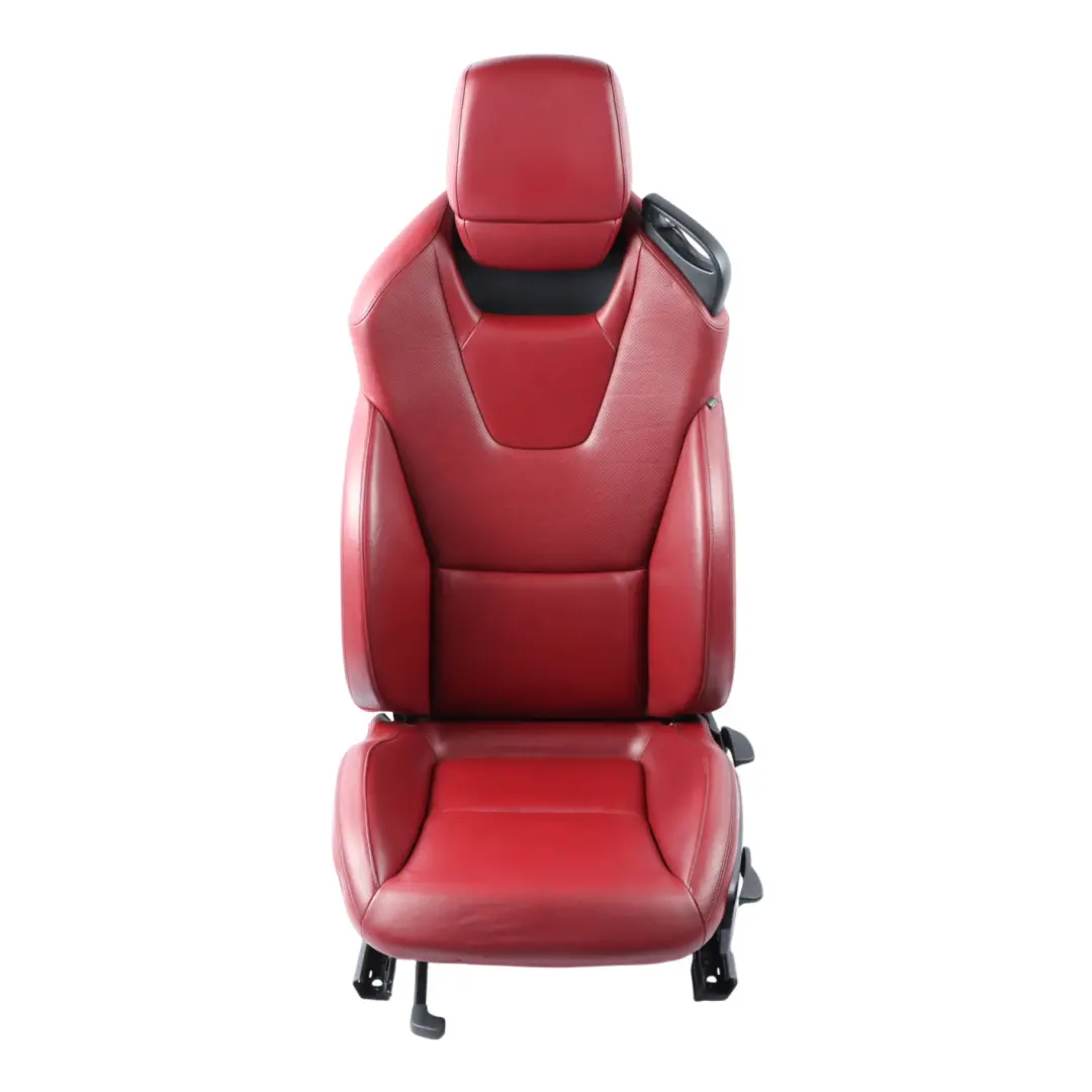 Front Left N/S Interior Red Leather to Mercedes SLK R172 Seat with Part number A1729109602 Mercedes SLK R172 Seat Front Left N/S Interior Red Leather - SKU A1729109602 - Part number A1729109602