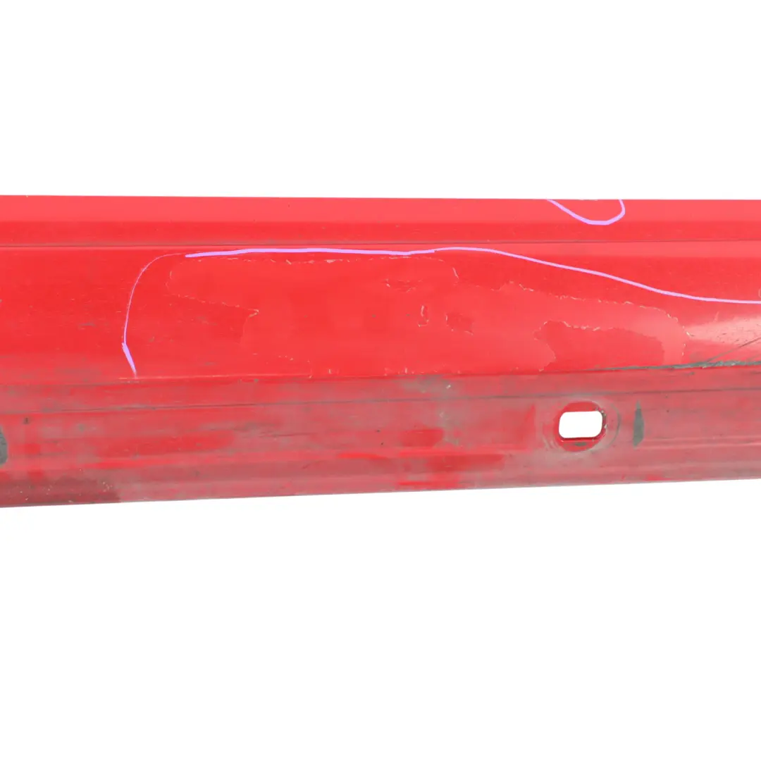 Side Skirt AMG Right O/S Door Sill Cover Jupiter Red - 589 to Mercedes W176 W246 with Part number A1766980154 Mercedes W176 W246 Side Skirt AMG Right O/S Door Sill Cover Jupiter Red - 589 - SKU A1766980154-JUR - Part number A1766980154
