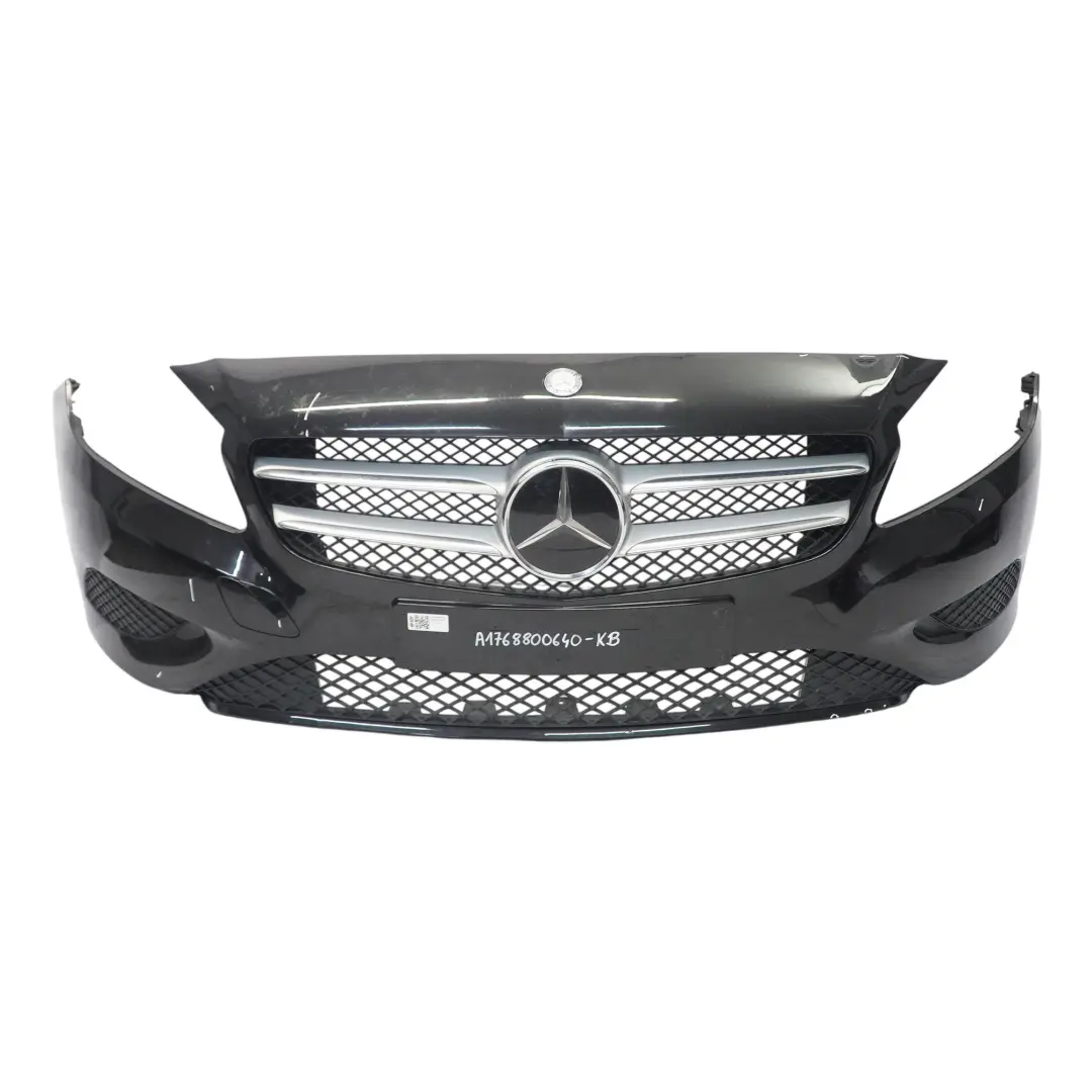 Mercedes W176 Zderzak Przedni Kosmos Black Czarny Metalik - 191 - SKU A1768800640-KB - Numer Części A1768800640