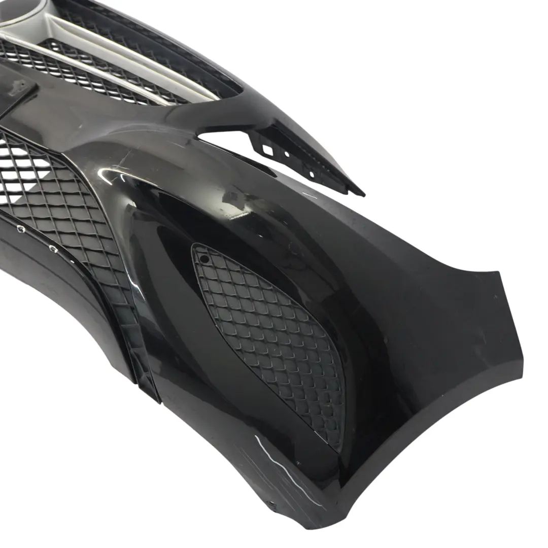 Front Bumper Trim Panel Kosmos Cosmic Black Metallic - 191 to Mercedes W176 with Part number A1768800640 Mercedes W176 Front Bumper Trim Panel Kosmos Cosmic Black Metallic - 191 - SKU A1768800640-KB - Part number A1768800640