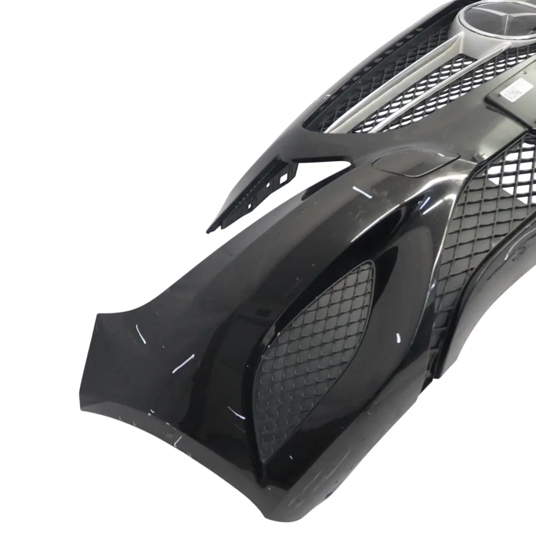 Front Bumper Trim Panel Kosmos Cosmic Black Metallic - 191 to Mercedes W176 with Part number A1768800640 Mercedes W176 Front Bumper Trim Panel Kosmos Cosmic Black Metallic - 191 - SKU A1768800640-KB - Part number A1768800640