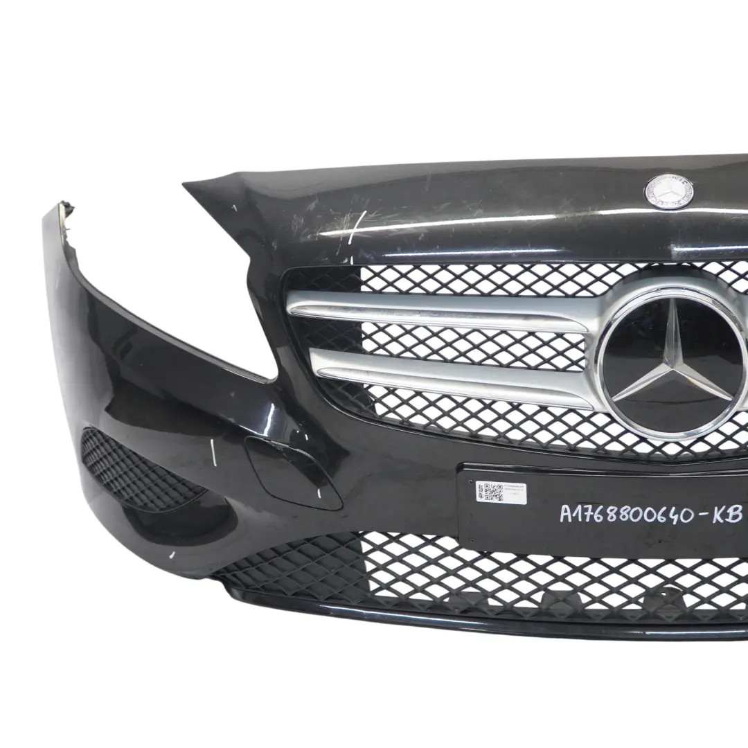 Mercedes W176 Zderzak Przedni Kosmos Black Czarny Metalik - 191 - SKU A1768800640-KB - Numer Części A1768800640